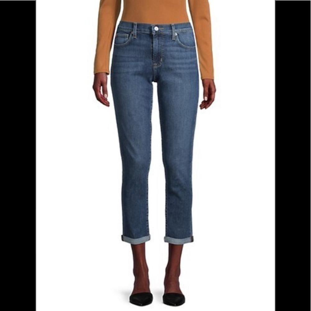 - NWT Blue Hudson Natalie Mid-rise Boyfriend Slim fit Jean Leah Medium Blue